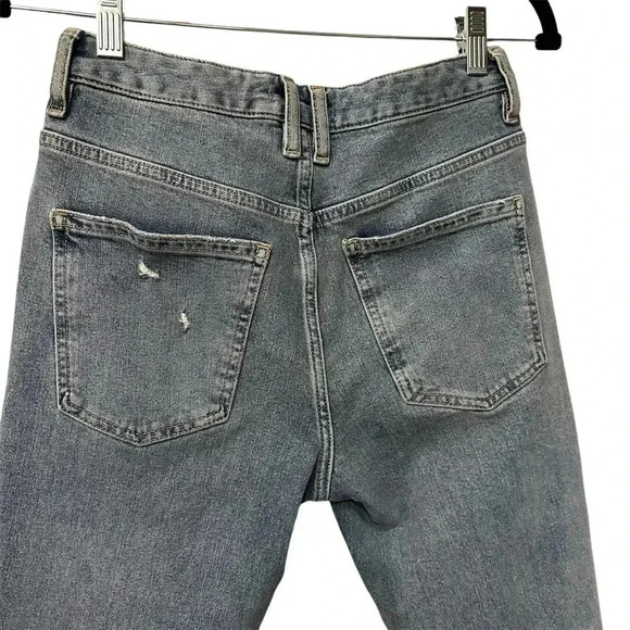 We The Free Women’s High Rise Distressed Raw Hem Boho Casual Denim Jeans 27 - Picture 4 of 9